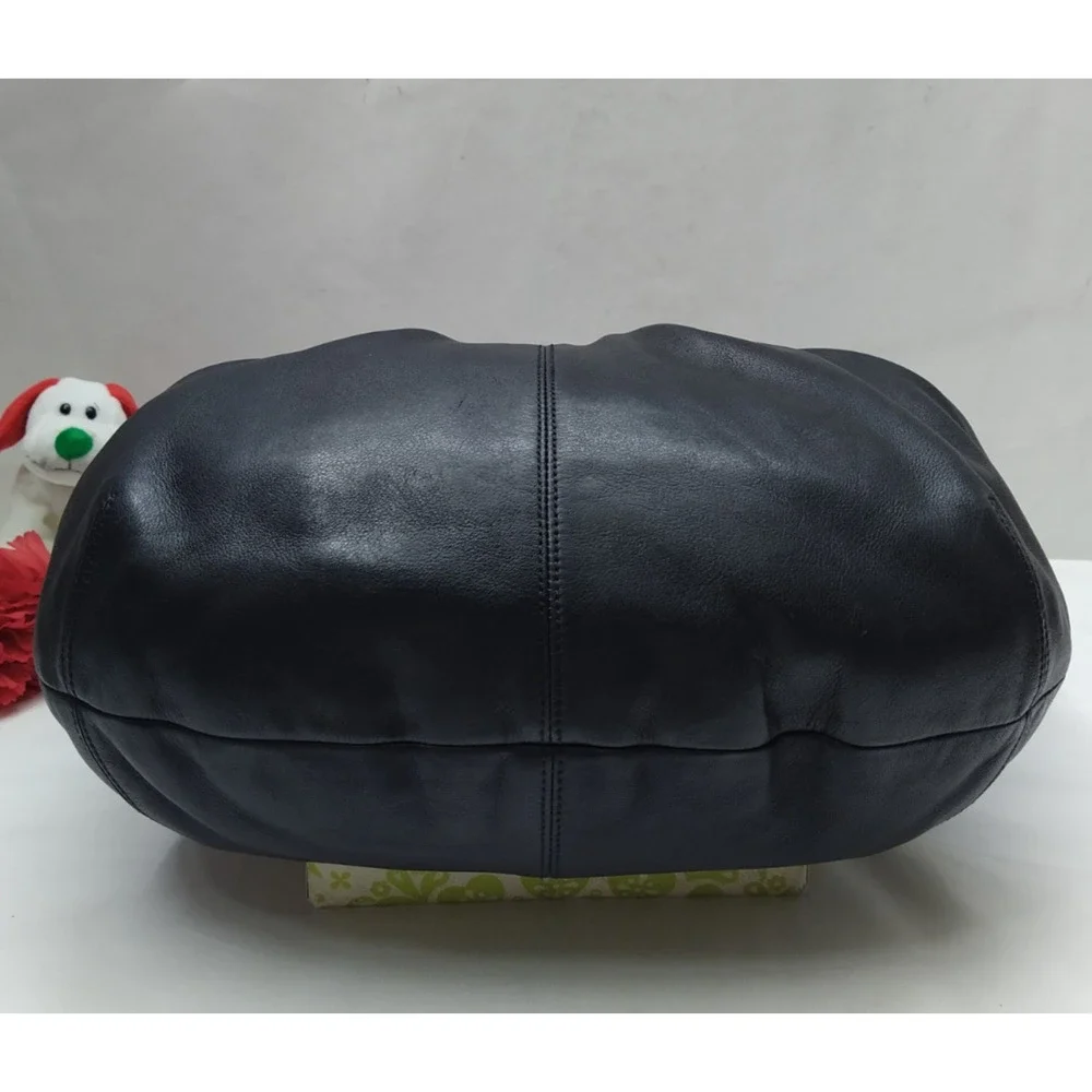 Coach black leather